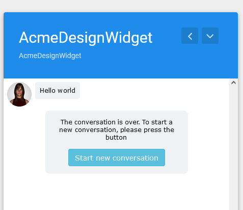 Widget Conversation Preview